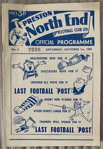 PRESTON v BLACKPOOL - 01/10/60 - DIV 1 - Picture 1 of 1