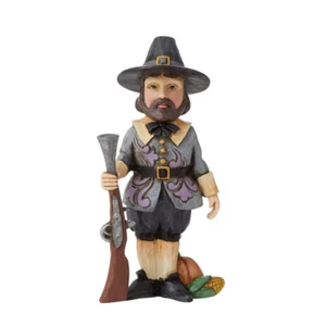 Jim Shore Thanksgiving Harvest PILGRIM Mini NEW in BOX (4" Tall) FREE SHIPPING - Picture 1 of 2