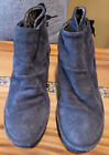 FLY LONDON Suede Ruched Yebi Wedge Boots Shoes Size 38 US 7 - Brown