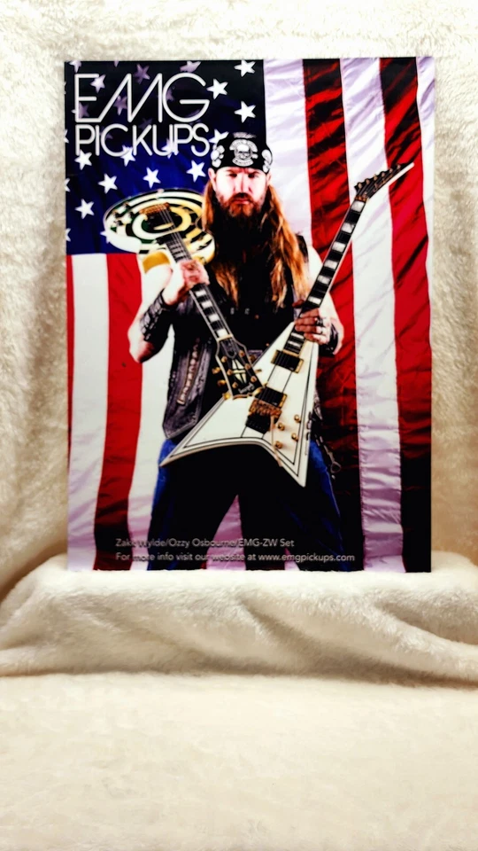 Zakk Wylde EMG Pickups Promo Poster OZZY - Image 1 of 1