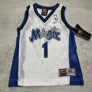 Deadstock VTG Tracy McGrady #1 NIKE Orlando Magic Y2K White Jersey TODDLER 4T - Picture 1 of 11
