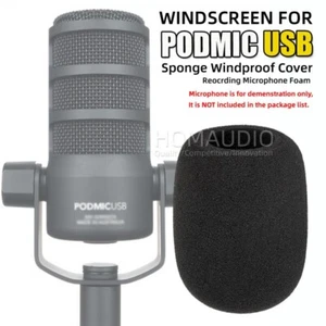 Windscreen Microphone Cover For RODE PodMic USB Pod Mic Sponge Pop Filter Foam - Zdjęcie 1 z 5