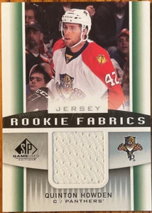 2013-14 SP Game Used Rookie Fabrics Quinton Howden #RF-QH Florida Panthers - Picture 1 of 2