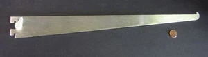 KV #160LL-16"-ANOCHROM REGALTRÄGER MIT FRONTLIPPE, STAHL, VERZINKT GEBÜRSTET - Bild 1 von 2