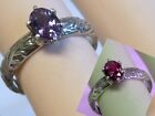 Color Change Lab Alexandrite Size 6.25 Ring 925 Sterling Silver USA Made