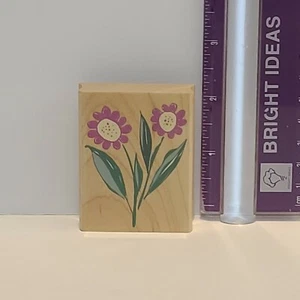 Fiori margherite di design E2670 Hero Arts 2003 gomma montata su legno  - Foto 1 di 4