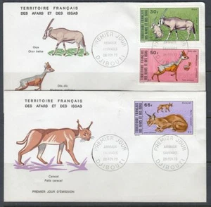 Afars & Issas Scott C74-6 FDC - Wild Animals - Picture 1 of 1