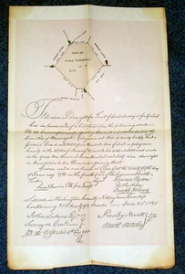 1780  Sam Irwin, John Lukens  MAP of Coxburg Pennsylvania . 1894 Reprint #12 - Picture 1 of 8