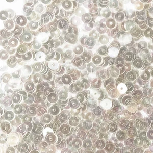 5 mm flache Pailletten extra blass klar super glänzend Kristall Regenbogen Iris Made in USA - Bild 1 von 1