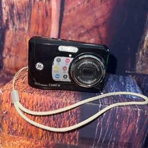 GE General Electric C1440 W  14.1MP Digital Camera Black Tested Works - Picture 1 of 9