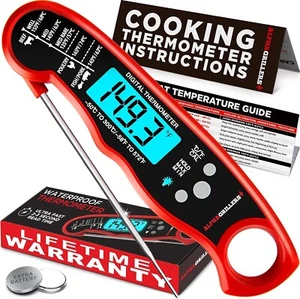 Alpha Grillers Instant Read Meat Thermometer for Grill and Cooking.