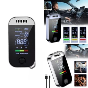 Police Professional LCD Digital Breath-Alcohol Tester Breathalyser Self Analyzer - Picture 1 of 17