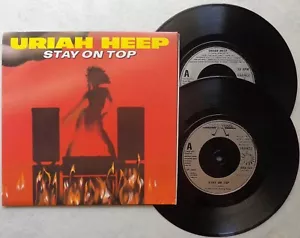 Uriah Heep 'Stay On Top + 5' 1983 UK 2 x 7" Vinyl Single, Gatefold-Sleeve - Bild 1 von 1