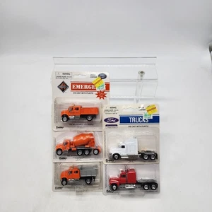 UH Boley 1:87 Die Cast Orange International Concrete Dump Stake Truck Ford Semi - Picture 1 of 6
