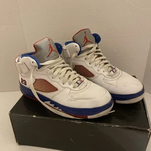 Cinta Air Jordan 5 V Fusion Varsity roja azul 318608-162 para hombre talla 14 - Imagen 1 de 19