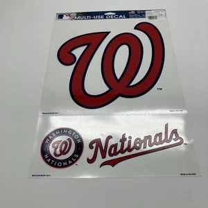 New! Washington Nationals MLB 3 Fan Pack Multi Use Decals by Wincraft- USA 🇺🇸 - Picture 1 of 4