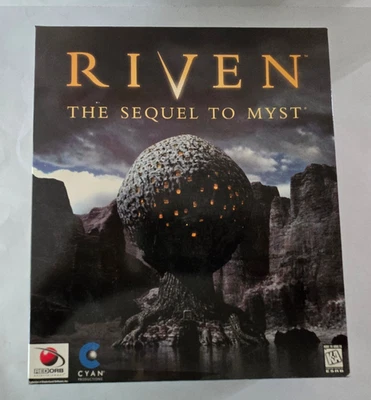 Riven-Sequel to Myst PC Game (Big Box CD) 1997 Windows 95/Mac OS CIB - Image 1 of 4