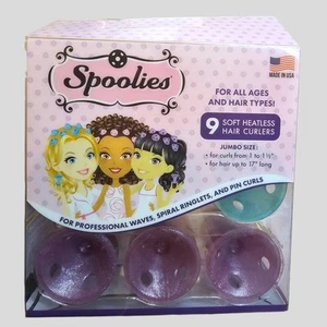 Spoolies Original Heatless Curl Rollers 9 Piece Kit - Picture 1 of 2