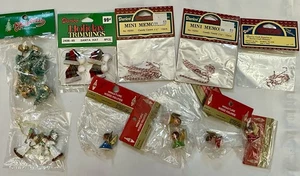 Vintage Darice Xmas miniatura artigianale-diorama mini bastoncini di caramelle, albero pennello bottiglia-lotto 1" - Foto 1 di 19