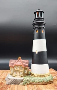 Lefton Lighted Lighthouse- Nightlight - Vintage 1993 - Fire Island - c 1858 - Picture 1 of 3