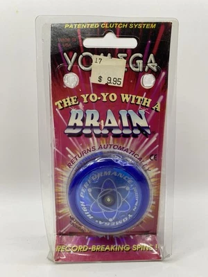 Sistema de embrague patentado Yomega Yo-yo With A Brain Blue 1995 con paquete original Foto 1 de 4
