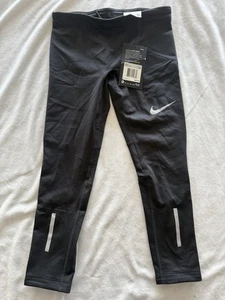 NEW Nike Boys XS Running Tights Black Running Power - Picture 1 of 4