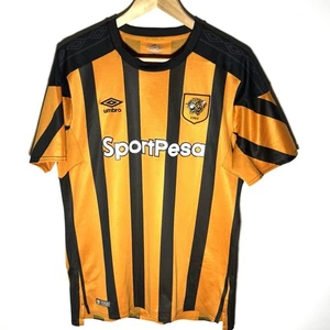 2018-2019 Hull City Tigers Soccer Jersey Football Shirt Home Umbro Size Large - Bild 1 von 15