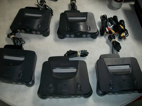 Nintendo 64 consoles 5 lot with ac av tested