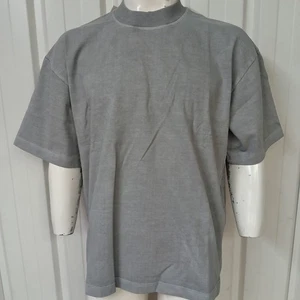 Illicit Bloc Small/Large Blank T-Shirt Powder Grey 300GSM 100% Cotton Boxy Fit - Picture 1 of 9