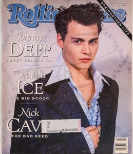 Rolling Stone Magazine Issue 595 January 10,1991 Johnny Depp - Foto 1 di 6