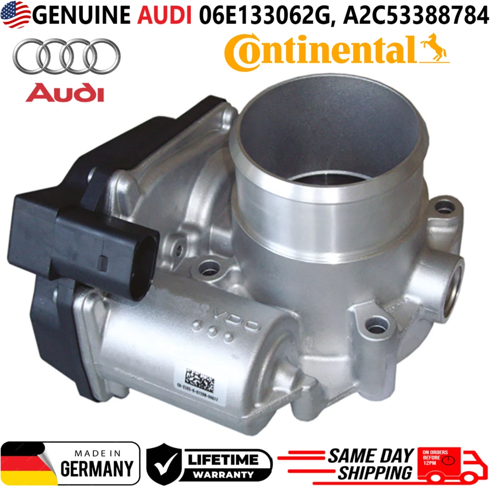 Cuerpo de acelerador Audi original para Audi 2008-2018 3,0 L 3,2 L y VW Touareg, 06E133062G Foto 1 de 4