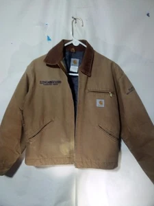 Abrigo Forrado Manta Estilo Detroit Regular Carhartt Jo1 Brn 42 P2P 21" Largo 26" - Imagen 1 de 15