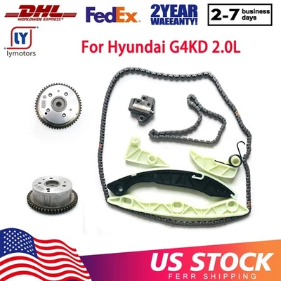 Kit de corrente de distribuição de motor VVT Gear para Hyundai KIA Tucson Forte Koup G4KD 2.0L EUA - Imagem 1 de 4