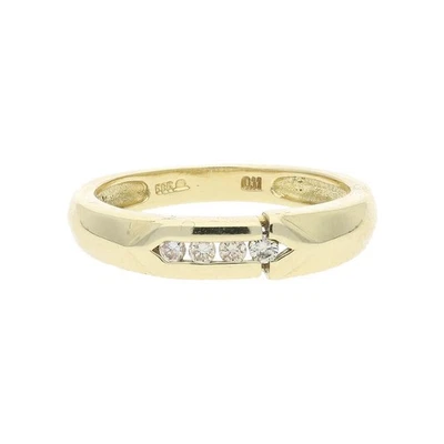 Ring 585/000 (14 Karat) Gold mit Brillanten getragen 25321939 53 - Bild 1 von 4