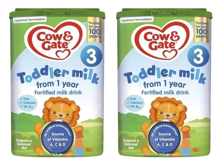 Cow & Gate 3 Growing up Milk 2x 700g Powder for 1-2 Years - Image 1 of 2