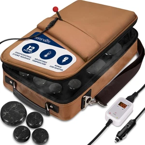 Tragbares Massagesteinwärmer Set - Elektrisches Spa Hot Stones Massagegerät und Heizung - Bild 1 von 6