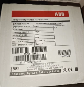 1 Stück für neue XT1N 160 TMD 160/1600 F F 4P N = 100% 1SDA067428R1 Leitungsschutzschalter - Bild 1 von 1
