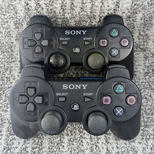 Official Sony Playstation 3 PS3 Sixaxis Dualshock Wireless Controller Lot of 2