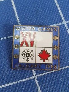 Enamel pin badge WINTER OLYMPIC Olympics game games Calgary 88 1988 Canada - Picture 1 of 4