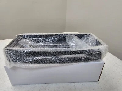 Cesta de ducha negra mate montada en la pared Foto 1 de 4