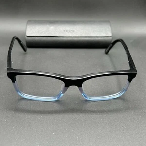 Prada VPS 05F-F TWT-101 Eyeglasses Frame Black Fade Blue Italy 55-17-140 Used - Picture 1 of 19