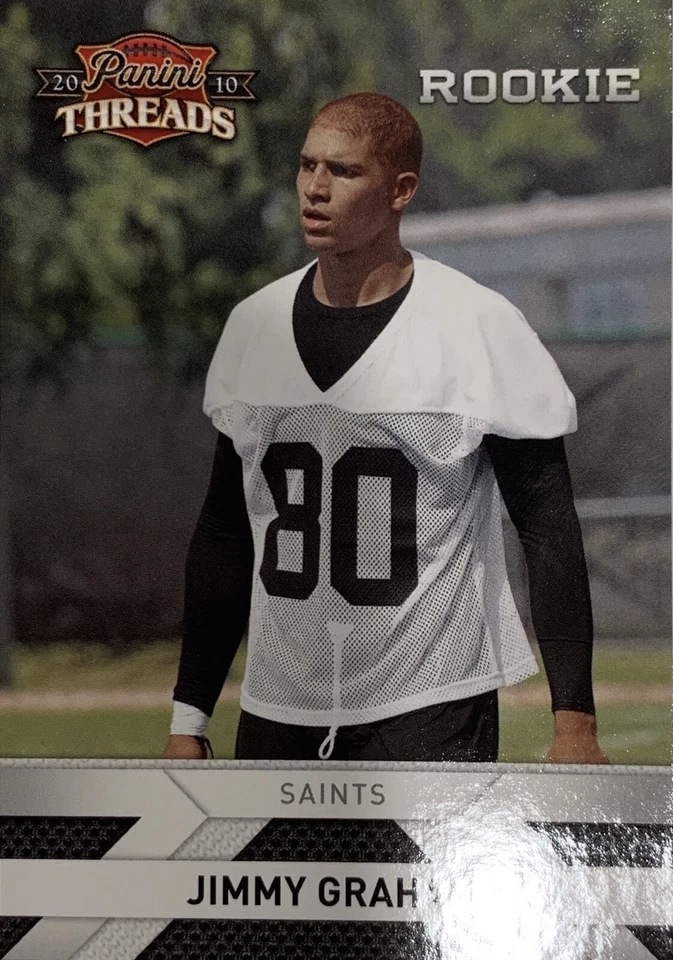 2010 Panini Threads Jimmy Graham Rookie Card RC #245 New Orleans Saints NMMT - Image 1 of 2