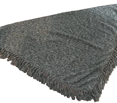 Bufanda/Shaw/Envoltura Glentex Gris y Azul Hecha en Japón 100% Acrílico De Colección Foto 1 de 4