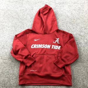 Alabama Crimson Tide Hoodie Boys XS Red Spell Out Logo Nike Thema Fit - Picture 1 of 10