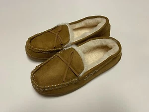 Pantuflas sin cordones de piel sintética punta suave para casa zapatillas EE. UU. talla 9-10 - Imagen 1 de 4