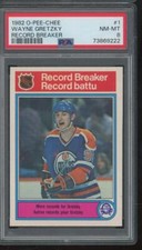 1982 O-Pee-Chee Record Breaker #1 Wayne Gretzky NM-MT PSA 8