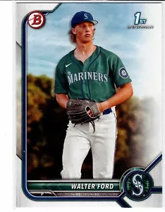 Walter Ford Seattle Mariners 2022 Bowman Draft 1st Bowman - Picture 1 of 3