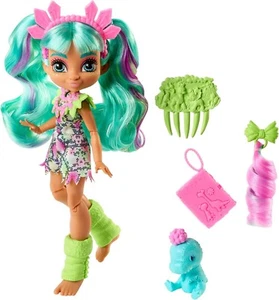 Mattel Cave Club Rockelle Doll Playset with Dinosaur Pet, 6 Pieces *damaged* - Picture 1 of 11