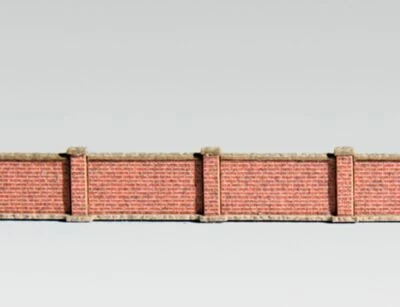 Z Z Z Archistories Z Scale 812191 Low Brick Masonry Wall Kit 8mm $0 SHIP - Image 1 of 4