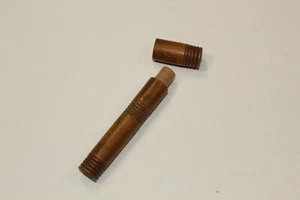 VINTAGE HOLZ VERSTECKTE NACHRICHT/NADELHALTER ETUI - Bild 1 von 3